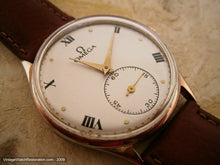 Load image into Gallery viewer, Omega 30T2PC Classic Pearl White Dial with Roman Numerals, Manual, Very Large 37mm
