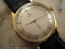Load image into Gallery viewer, Amazing WWII Era 18K Gold Omega Bumper, Automatic, Very Large 35mm
