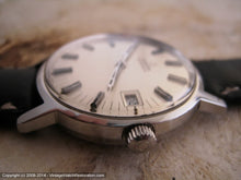 Load image into Gallery viewer, Classic Omega Pristine Baton Style Pearl White Dial with Date, Automatic, Large 35mm
