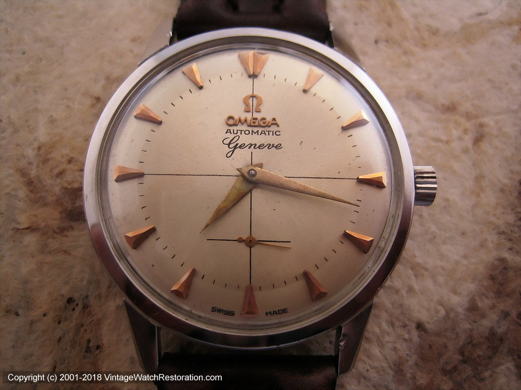 Stunning Two-Tone Omega 'Geneve', Automatic, Very Large 35.5mm