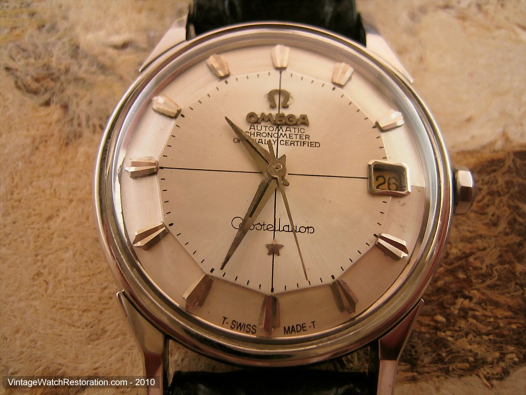 Omega Constellation Automatic Pie Pan vintage Milanese