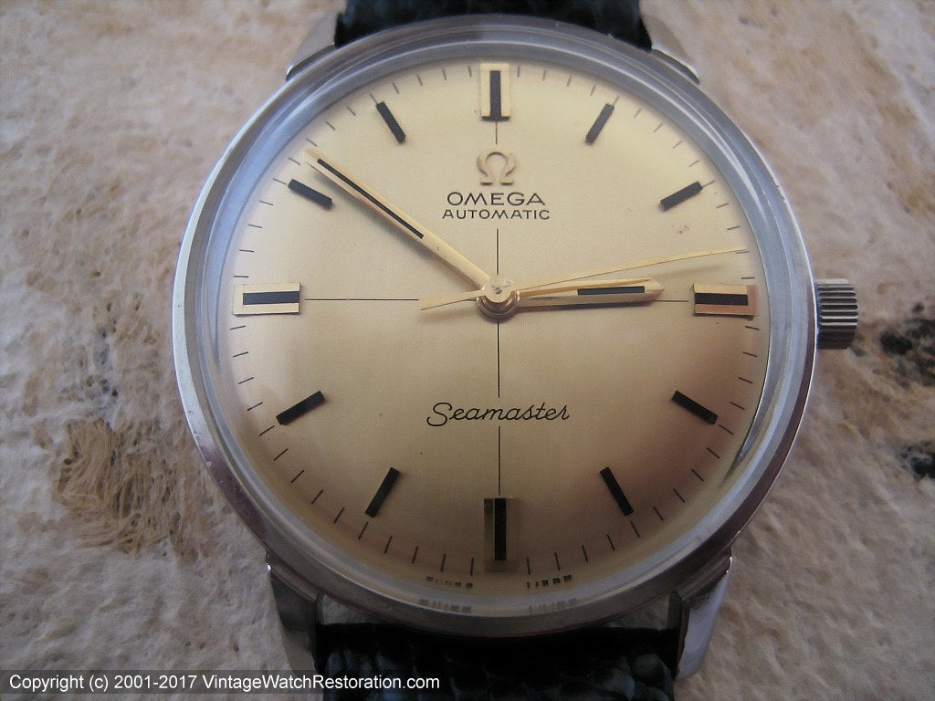 Golden Dial Omega Seamaster Beauty, Automatic, Large 35mm
