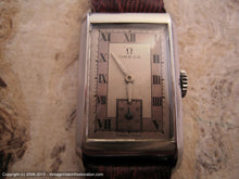 Load image into Gallery viewer, Omega Rare Rectangular Case Cal 17.8 with Two-Tone Roman Dial, Manual, 20x36mm
