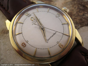 Early Omega Cal 500 Seamaster with Silver Dial , Automatic, Large 34.5mm