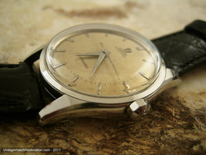 Early and Original Omega Seamaster with Box and Papers, Automatic, 34.5mm