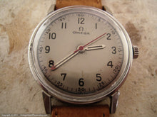 Load image into Gallery viewer, Early Omega Seamaster with Silver Dial and Pigskin Strap, Manual, 34mm
