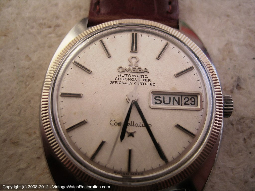 Omega Constellation Chronometer Day and Date, Automatic, 34x40mm
