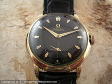 Load image into Gallery viewer, Black Dial Omega Automatic Cal 344 Bumper, Automatic, Large 35mm
