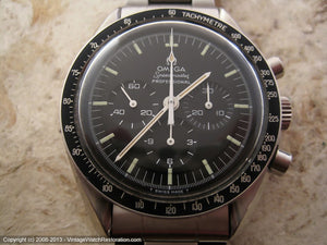 Minty Omega Speedmaster 'Moon Watch' with Black Dial, Manual, Huge 42mm