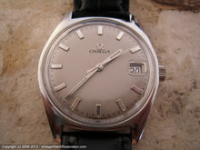 Load image into Gallery viewer, Dove Gray Dial Omega Stunner with Date, Automatic, Large 34.5mm
