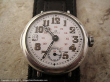 Load image into Gallery viewer, Omega WWI Porcelain 24 Hour Dial with Military Strap, Manual, 33mm
