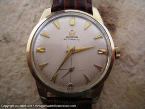 Omega Golden Cheveron Markers Cal 490, Automatic, 33mm