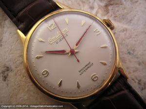 Omikron Lovely 21 Jewel Oyster Dial, Manual, Very Large 35mm