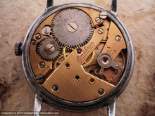 Load image into Gallery viewer, Large Black Dial Omikron with Wehrmachtswerk Military Movement, Manual, Large 35mm
