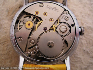 Magnificent Silver Dial 21 Rubis Omikron Wehrmachtswerk (army movement), Manual, Large 35mm
