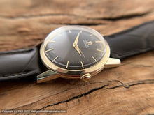 Load image into Gallery viewer, Omega Black Dial Cal 354 Bumper, c.1953, Automatic, 33mm
