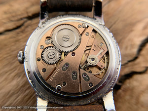 Omikron 21 Rubis Brown Textured Dial, Wehrmachtswerk 1130 Movement, Manual, 38mm