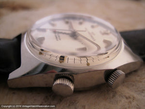 Paul Portinoux Alarm with Date, Manual, 34x42mm