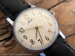 Pobeda 'Zim' Soviet-Era Watch with a Bold Dial Design, Manual, 34mm