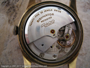 Rado 'Bidynator' 25 Jewels Salmon Dial with Date Window, Automatic, 34mm