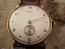 Load image into Gallery viewer, NOS Revery Pristine Pearl White Dial with Silver Sub-Dial, Manual, Large 34.5mm
