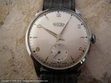 Load image into Gallery viewer, NOS Roamer Gem with Ivory Dial with Gray Lizard Strap, Manual, Huge 36mm

