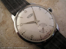 Load image into Gallery viewer, NOS Roamer Gem with Ivory Dial with Gray Lizard Strap, Manual, Huge 36mm
