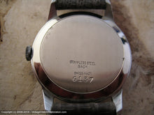 Load image into Gallery viewer, NOS Roamer Gem with Ivory Dial with Gray Lizard Strap, Manual, Huge 36mm
