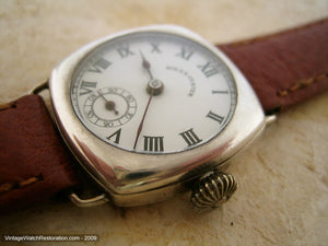 Early 30s Rolex Oyster Sterling Silver Beauty, Manual, 27x27mm