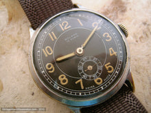 Load image into Gallery viewer, Large Original Chocolate Brown Dial Roland Military, Manual, Large 34mm
