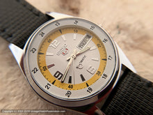 Load image into Gallery viewer, Seiko 5 Day-Date with White and Deep Yellow Dial, Automatic, Very Large 36.5mm
