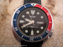 Load image into Gallery viewer, Huge Seiko &#39;Pepsico&#39; Divers in Black Dial with Day-Date, Automatic, Huge 44mm
