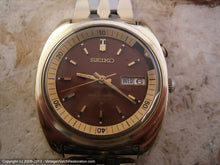 Load image into Gallery viewer, Huge Seiko Brown Dial Day-Date Bell-Matic Alarm, Automatic, 39x42.5mm
