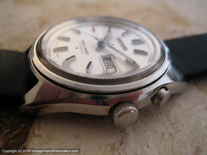 Seiko Bell-Matic 'Alarm' Day Date with Super White Dial, Automatic, Huge 38mm