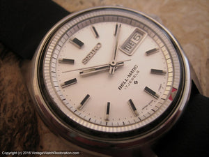 Seiko Bell-Matic 'Alarm' Day Date with Super White Dial, Automatic, Huge 38mm