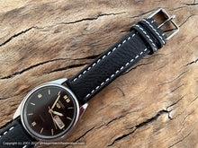 Load image into Gallery viewer, Seiko &#39;5&#39; Black Dial with Gold Markers, Day/Date, Automatic, V. Large 36.5mm
