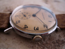 Load image into Gallery viewer, Wonderful Yellow-Orange Dial Tavannes WWII Era Military, Manual, 33mm
