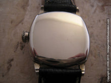 Load image into Gallery viewer, Superb Early Tavannes White Gold Filled Cushion Case, Manual, 28x34.5mm
