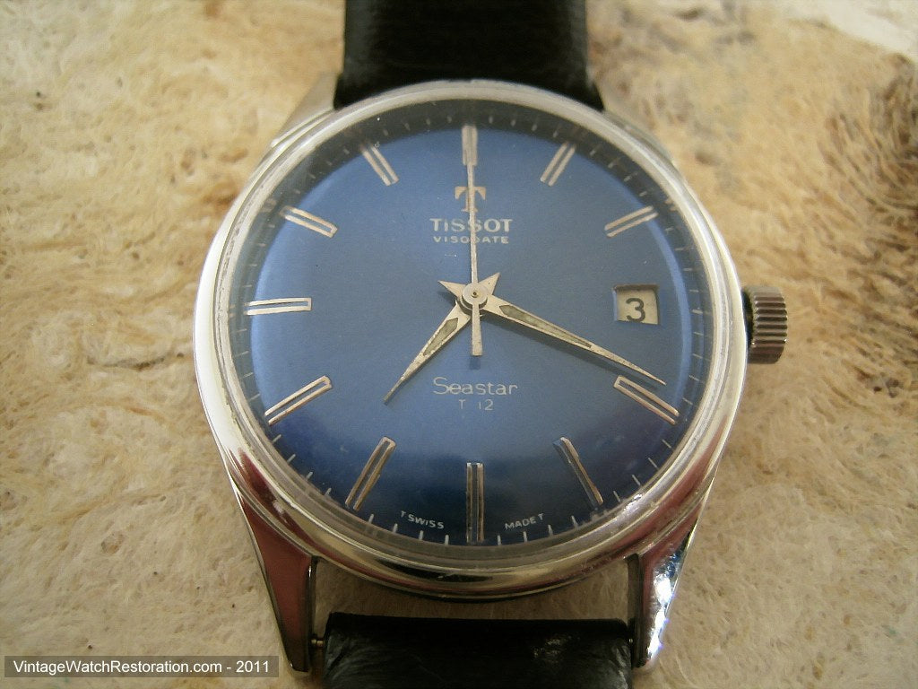 watches tissot tissot visodate automatic blue dial