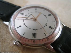 Thin Left-Handed Style Tissot Two-Toned Dynamo, Manual, 34mm