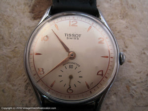 Tissot with Softly Elegant Dial - Gold applied Design on Pearl White Dial, Manual, 35mm