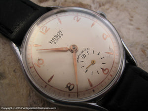 Tissot with Softly Elegant Dial - Gold applied Design on Pearl White Dial, Manual, 35mm