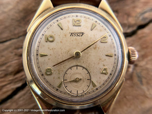 Tissot Light Parchment Patina Dial in Unusual Case, Manual, 32mm