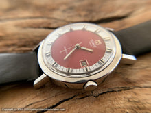 Load image into Gallery viewer, Tissot &#39;Seastar&#39; Deep Red and White Dial with Date, Manual, 37.5mm
