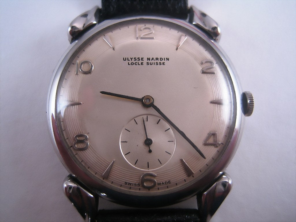 Stunning Original Ulysse Nardin Stainless Steel Gem, Manual, Whopping 37mm