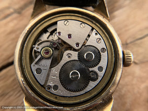 UMF Ruhla 15 Jewel Quadrant-Pattern Dial, German Cal 24 Movement, Manual, 33mm