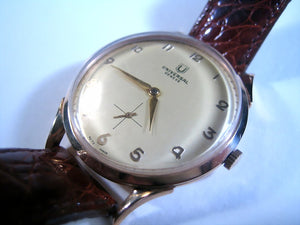 Universal 18K-soft yellow dial, Manual, Very Large 37.5mm