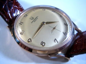 Universal 18K-soft yellow dial, Manual, Very Large 37.5mm