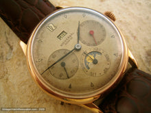 Load image into Gallery viewer, Early Original Universal Complicated Triple Date Moonphase, Manual, Large 35mm
