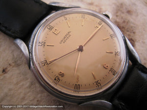 Universal Geneve Salmon-Gold Dial ca. 1940's, Manual, Large 35mm